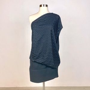 JAY AHR - Parisian Runway Designer One Shoulder Silk Mini Dress. Sz 38/6. $4500